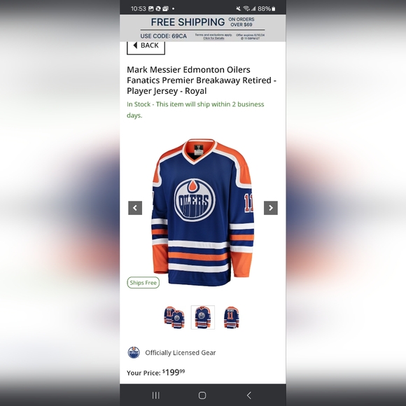 NHL Fanatics Messier jersey - Picture 4 of 6